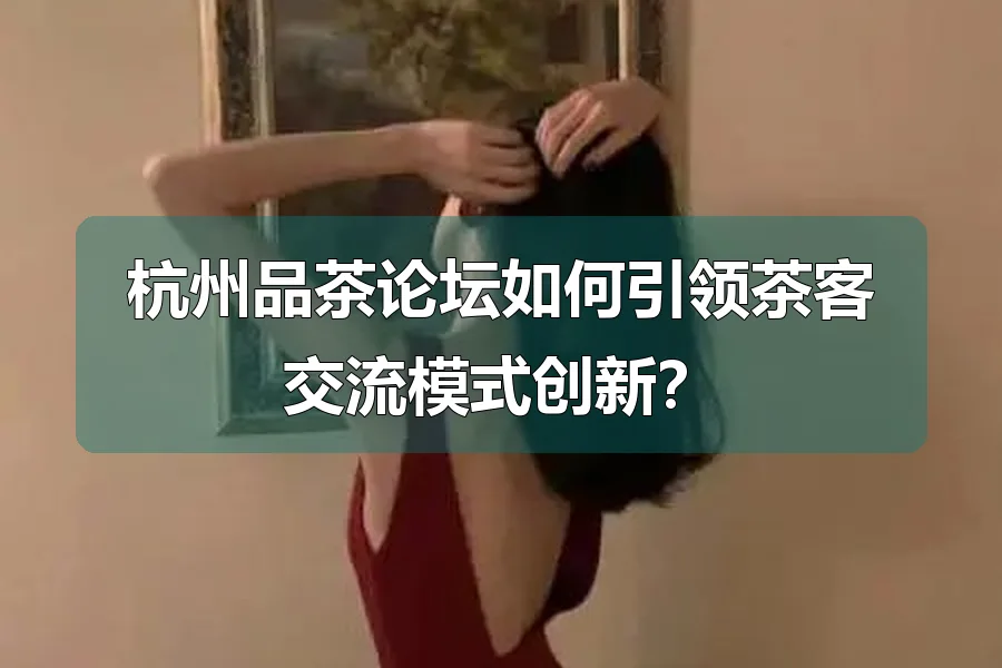 杭州品茶论坛如何引领茶客交流模式创新?
